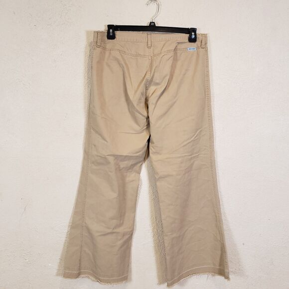 Y2K Abercrombie & Fitch Low Rise Flared Khaki Cargo Pants Women’s Size 12 - Picture 6 of 10